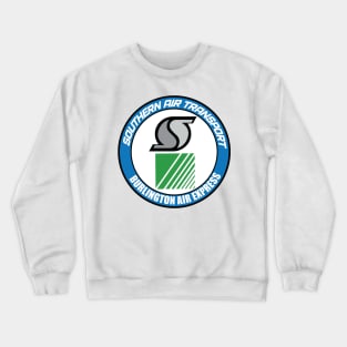 The PARANOIA CIA Airlines Collection: Southern Air Transport: Burlington Air Express Crewneck Sweatshirt